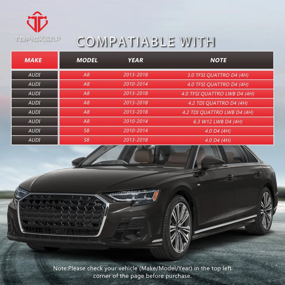 Kit de brazos de control y rótulas de suspensión delantera para Audi A8 D4 S8 2011-2015 Foto 2 de 4