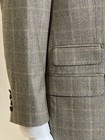 HOUSE OF CARRINGTON 100% Wool 3-Button Tan Plaid Blazer Sportcoat Size 42R — photo 1