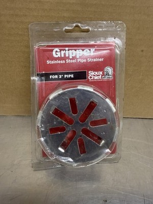 Sioux Chief 847-3PK1 Gripper Stainless Steel Pipe Strainer For 3   Sch 40 Pipe