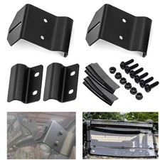 Upper Windshield Pro-fit Cage Mounting Brackets Works with 50inch Curved Stra...