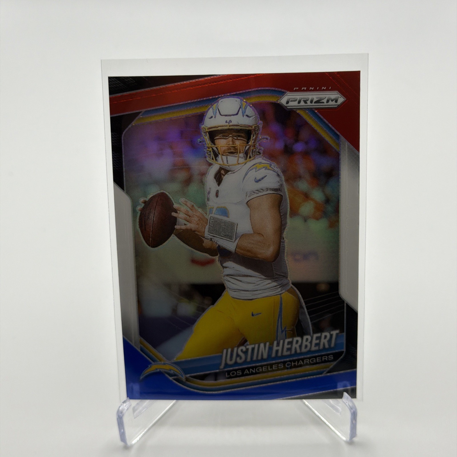 2025 Panini Prizm - Justin Herbert #215 Red White & Blue Prizm