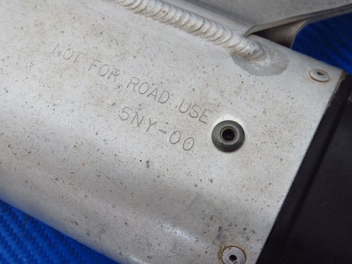 2002 YAMAHA YZ125 OEM EXHAUST SILENCER MUFFLER tip stock Good shape - Picture 2 of 4
