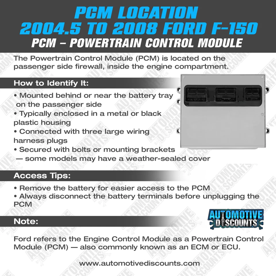 2005 Ford F150  5.4L 4X4 5L3A-12A650-ATD  PCM ECU ECM PLUG & PLAY W/KEYS - Image 4 of 4
