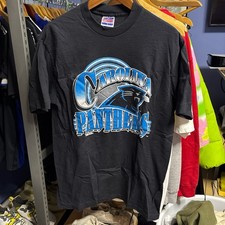 Vintage 1993 Carolina Panthers Graphic Tee Shirt Size Large NFL Football