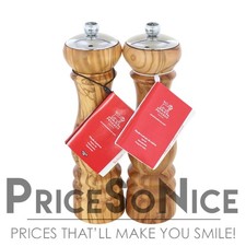 Peugeot Paris Icone Salt Pepper Mill Set 9 Olivewood Free Thermometer Peugeot Paris Icone Salt Pepper Mill Set 9 Olivewood Free Thermometer