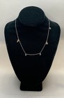 Sterling Silver 925 Jewelry Lot 5pc Rings 6.5 7.25 Necklaces Earrings 9g Stones — photo 2