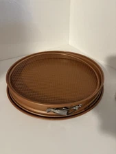 Copper Chef 12" Perfect Pizza & Crisper Pan Non Stick, 3-Piece, New Without Box