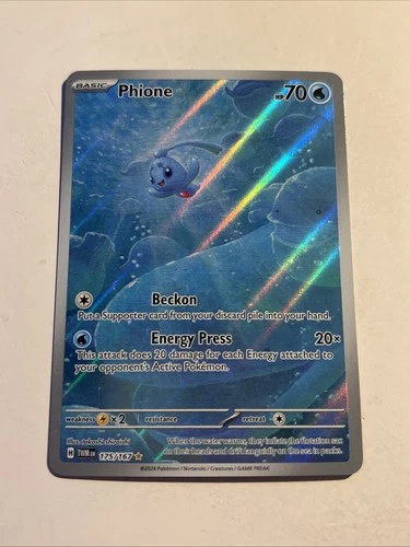Phione Pokemon Illustration Rare SV06: Twilight Masquerade 175/167