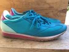 Womens Brooks Vanguard Heritage Shoes Sneakers Retro Size 10 Purple Turquoise