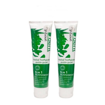 2x D.Dent Herbal Toothpaste Reduces bad breath Prevents cavities plaque 100ml