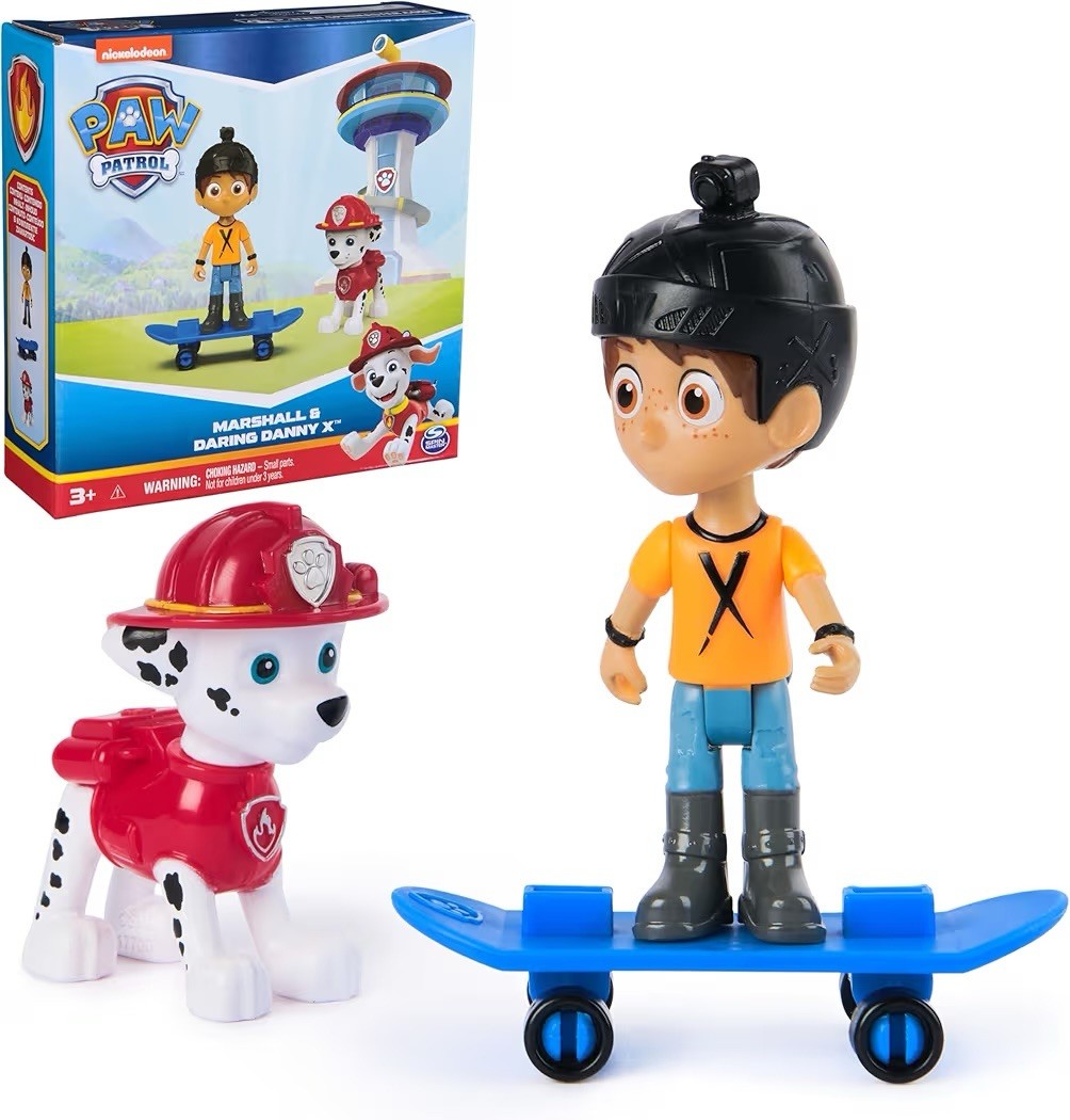 Paw Patrol Marshall & Daring Danny X Action Figures Set with