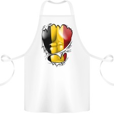 Tablier En Coton 100% Bio Muscles Déchirés Drapeau Belge Belgique