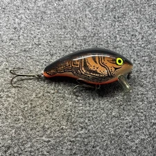 Mann's 1- Minus Double Stamp Vintage Crankbait Lure 5/8oz - Brown Crawfish SB533