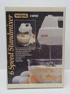 Waring Mélangeur de position Mélangeur manuel 6 Vitesse blanche 2 en 1 HS999 Vieille NEW SEALED