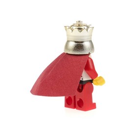 1x Lego Minifigure Castle Kingdoms Lion King Crown Cloak 10223 7188 cas486