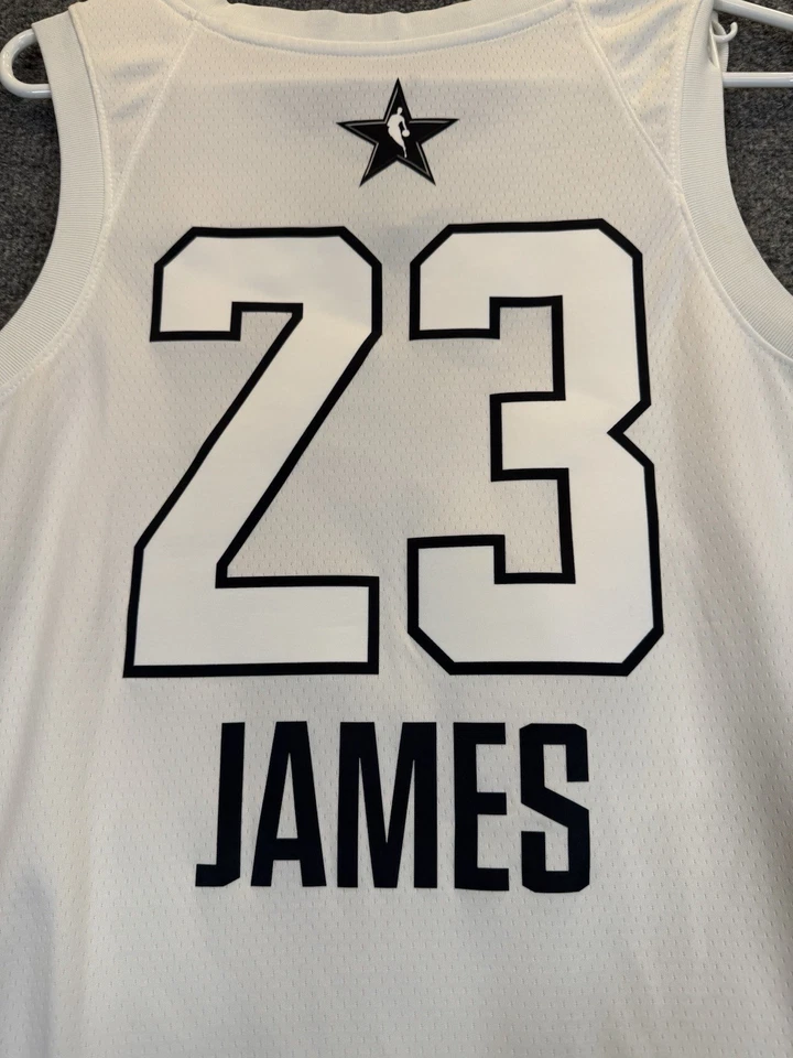 LeBron James 2018 NBA All-Star Jordan Swingman Jersey Men’s 44 NWT Cavs White - Image 4 of 4
