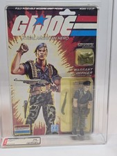 1985 Hasbro GI Joe ARAH FLINT action figure SEALED MOC AFA 75 peach Vintage