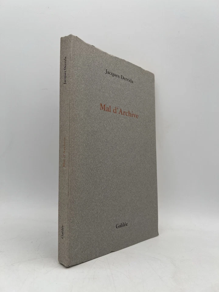 Mal d' Archive Jacques Derrida Original 1995 French Language Trade Paperback - Image 2 of 4