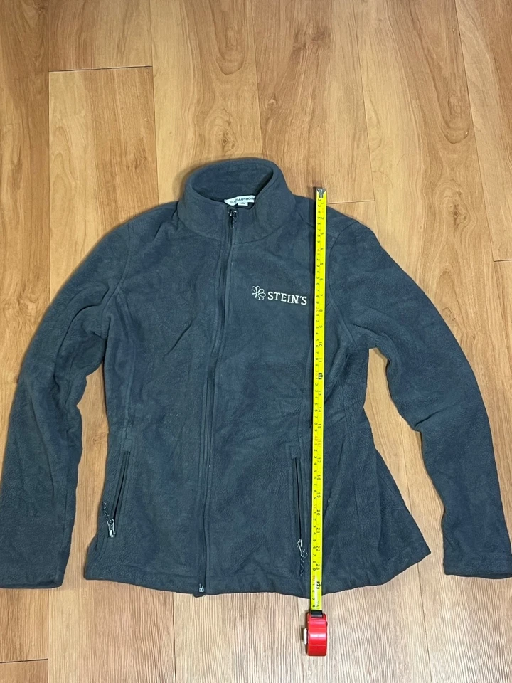 Chaqueta polar negra Port Authority para mujer’s M cremallera completa bordada logotipo Stein’s Foto 2 de 4