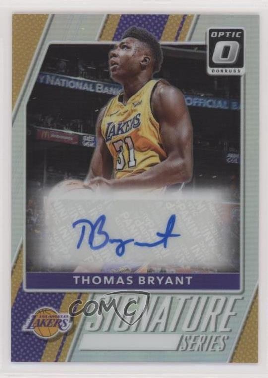 2017 Donruss Optic Signature Series Holo Prizm Thomas Bryant #12 Rookie Auto RC