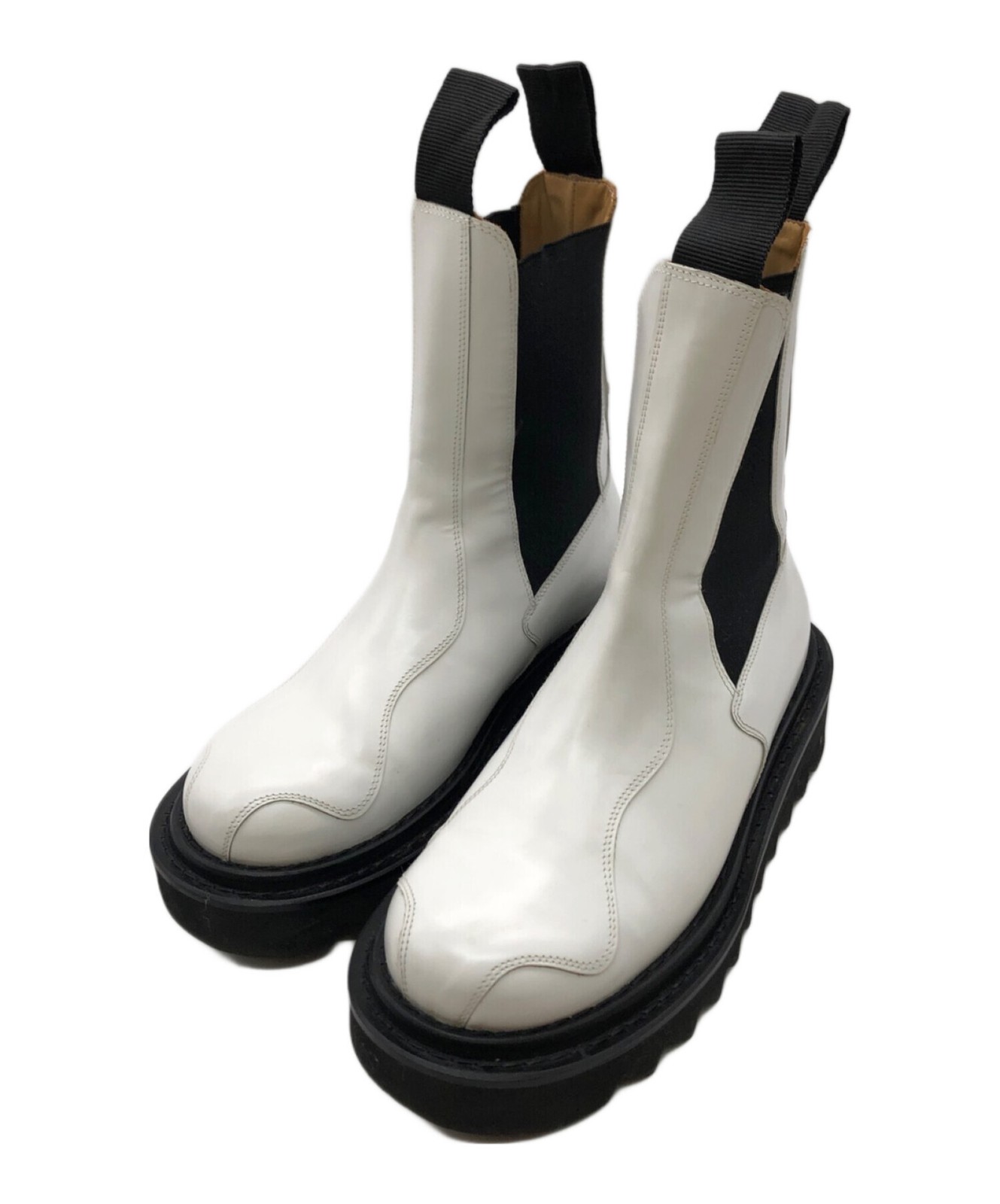 SAOLA TOGA PULLA Suola di squalo stivali lunghi bianco taglia 39