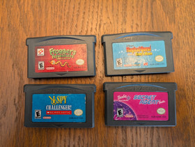 Nintendo DS Lite lot - 2 consoles, 2 chargers, 9 games & 1 carry case - WORKING