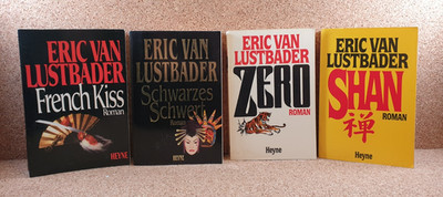 Eric van Lustbader Konvolut Sammlung  French Kiss, Schwarzes Schwert, Zero, Shan