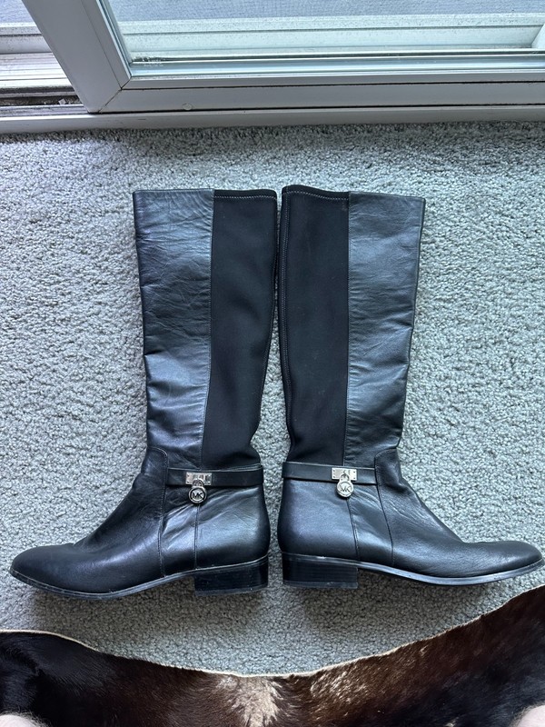 michael kors riding boots women's size 10M used excellent