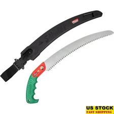 13 Inch Hand Saw Arborist Tool W/ Taper Ground Blade Scabbard Included New
