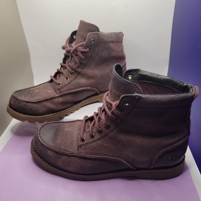 UGG Fallbrook Hiking Boots Casual Cordovan Dark Brown Leather Men's Size 8