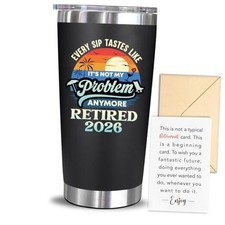 Retirement Gift For Women, Men 2026 - Goodbye Present, Retired 2026 Black
