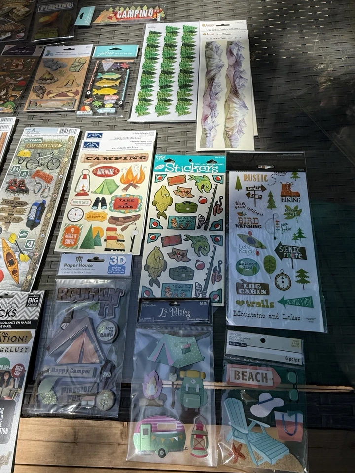 Lote de pegatinas 3D y recuerdos creativos desierto camping caza pesca NUEVO Foto 4 de 4