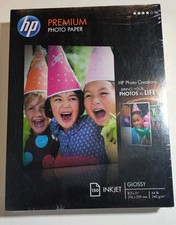New HP Premium Inkjet Photo Paper Glossy 150 Sheets 8.5x11" 10mil