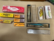 Vintage Lot Of 3 Lures & Several Empty Boxes Bass Fishing Cordell, Rebel & More
