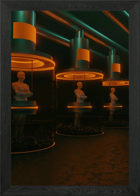 Isolation 3D Render Art Framed Wall Art Poster Canvas Print Picture