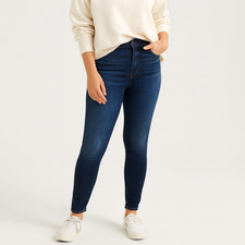 Madewell Womens 10" High Rise Skinny Jeans in Danny Wash Stretch Denim Size 27