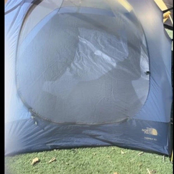 Vintage North Face Tadpole 23 Tent Camping & Rain Fly Blue Gray