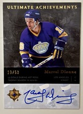NHL HOF Marcel Dionne LA Kings 06-07 Ultimate Achievements Collection Auto 10/53