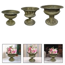 Vase à fleurs décoratif en fer forgé pour salon, bureau, vacances