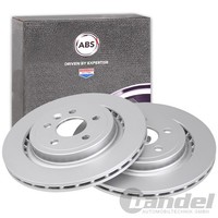 2X A.B.S. Bremsscheiben 302Mm Hinten Passend FüR Volvo S60 S80 V60 V70 XC70