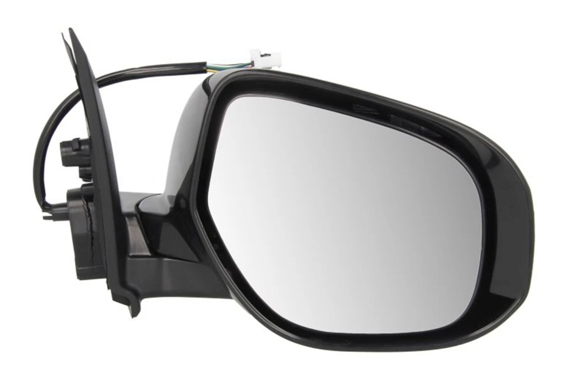 Calotte Specchietti Retrovisori Con Freccia Integrata Per Mitsubishi ASX (2010-18) E Outlander (2013-18) – Set Destro E Sinistro, Nero Brillante