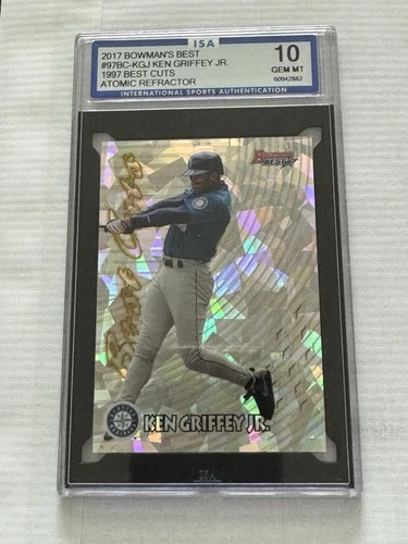 2017 Bowman’s Best Atomic Refractor Ken Griffey Jr . Gem Mint 10 Ready To Ship.