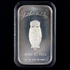 1973 Father's Day 1 oz .999 Fine Silver Art Bar - Madison Mint - w/ Capsule