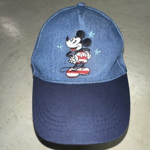 Mickey Mouse Hat Blue Denim Strapback Americana Patriotic Disney USA Holiday Dad