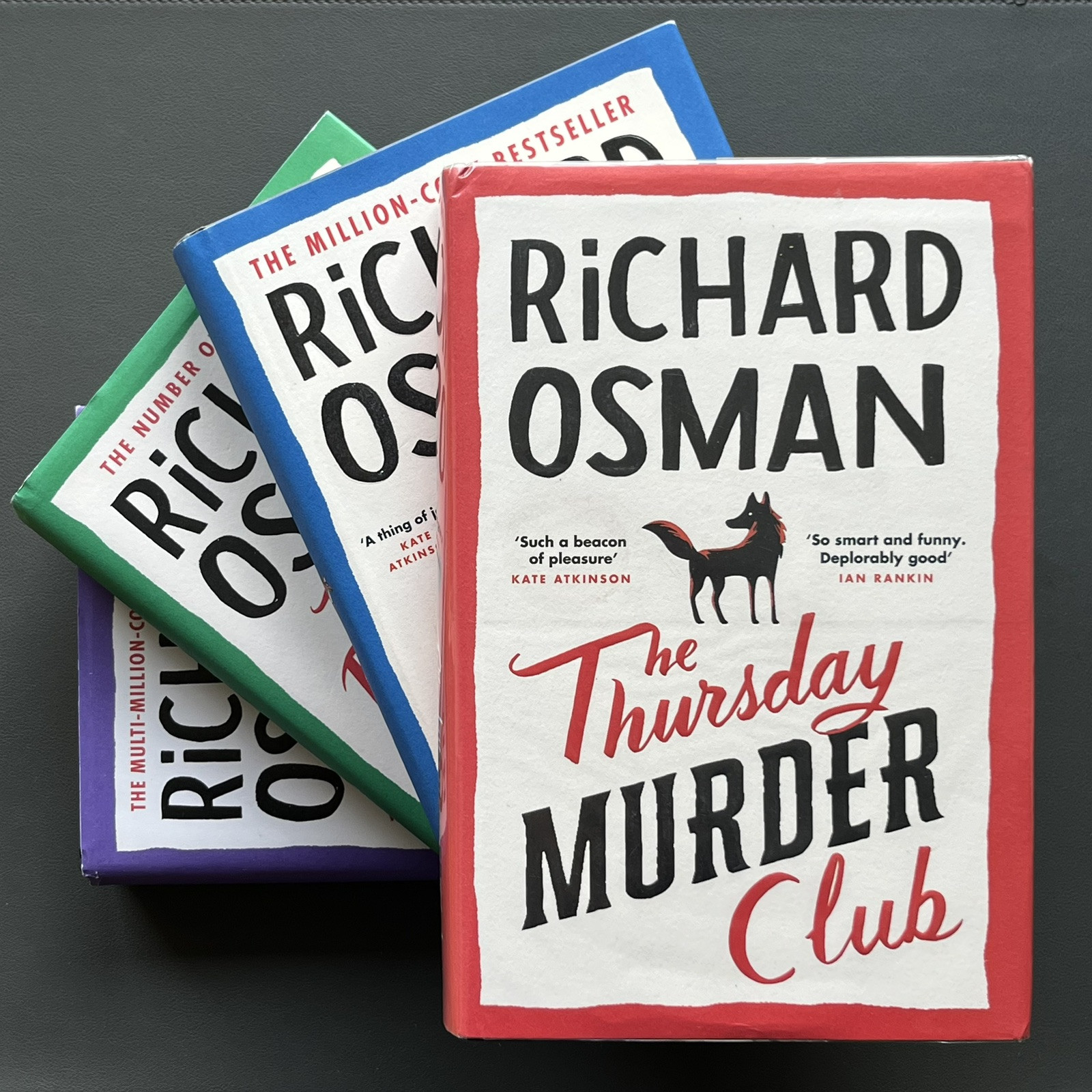 Richard Osman, x4 Signed 1st Edition Collection,  The Thursday Murder Club