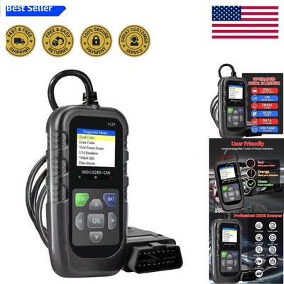 Professional OBD Scanner for Cars & Trucks - Check Engine Light Diagnostic Tool