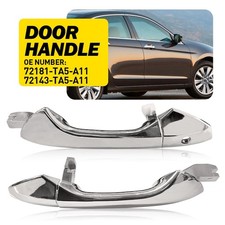 Exterior Door Handle Chrome Front Driver Passenger Side For 2008-12 Honda Accord