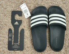 Adidas Adilette Shower Slide Youth 5 Black White