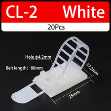 Adjustable Self-Adhesive Cable Tie Mount Clips for Wire Organization 20/100PCS