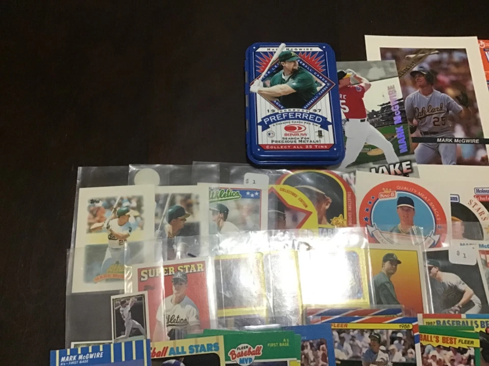 MARK McGWIRE Oddball Insert & Regular issue Baseball  ATHLETICS YOU CHOOSE - Image 4 of 4